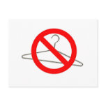 No Wire Hangers!!! Post Card