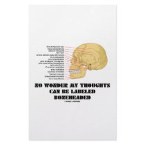 No Wonder My Thoughts Can Be Labeled As Boneheaded stationery