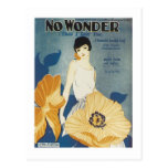 No Wonder That I Love You Vintage Songbook Cover Postcards