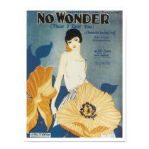 No Wonder That I Love You Vintage Songbook Cover posters