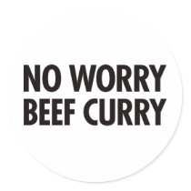 No Worry Beef Curry stickers