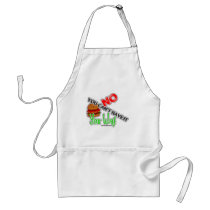 no you cant aprons