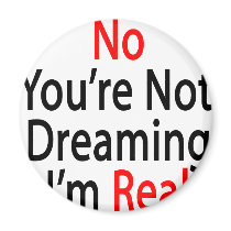 No You're Not Dreaming I'm Real magnets by Supernova23 No You're Not Dreaming I'm Real magnets