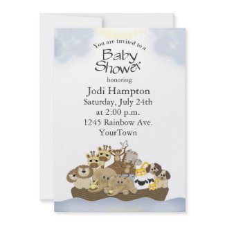 Noah Ark Baby Shower Invitations