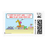 noah ark fresh air giraffe postage stamp