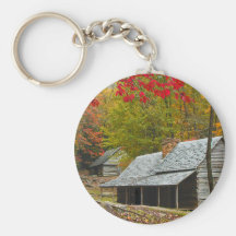 Noah "Bud" Ogle Cabin in the Smokies Keychains