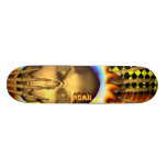 Noah real fire and skull skateboard