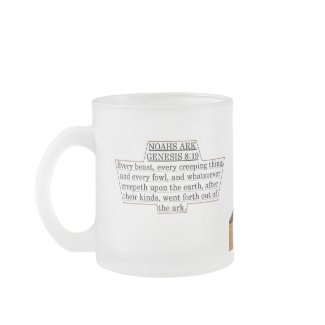 Noah`s Ark Frosted Glass Mug mug