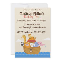 Noah's Arc Birthday Invite