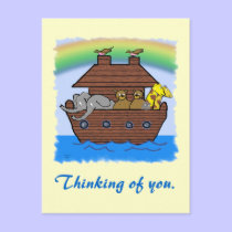 Noahs Arc _ Thinking of you card. postcards