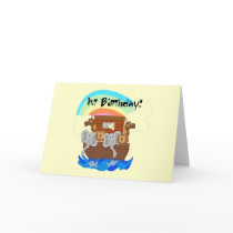 Noah's Ark 1st Birthday Tshirts and Gifts Cards