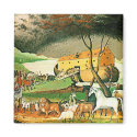 Noah's Ark - Animal Art by Edward Hicks magnets