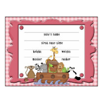 Noah's Ark Baby Girl posters