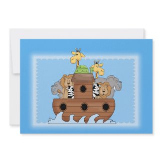 Noah's Ark Baby Shower Invitations