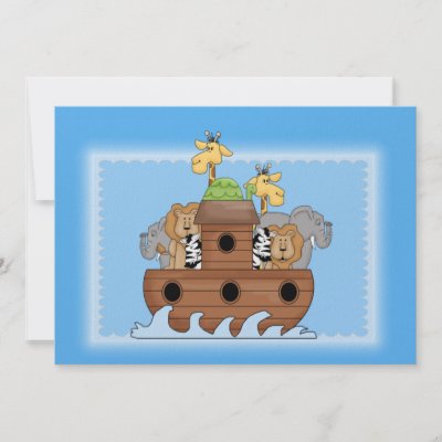 Baby Shower Invitations Noah on Noah S Ark Baby Shower Invitation From Zazzle Com