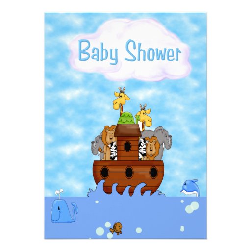 Noah39;s Ark Baby Shower Invitation 5quot; X 7quot; Invitation Card Zazzle Noah39;s Ark Baby Shower Invitation 5quot; X 7quot; Invitation Card Zazzle