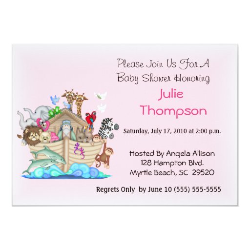 Noah's Ark Baby Shower Invitation | Zazzle