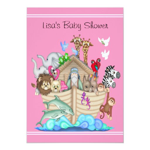 Noah39;s Ark Baby Shower Invitation Zazzle Noah39;s Ark Baby Shower Invitation Zazzle