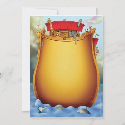 Baby Shower Invitations Noah on Noah S Ark Baby Shower Invitations From Zazzle Com