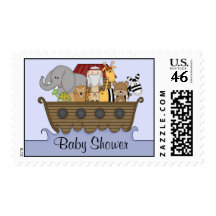 Noah's Ark Baby Shower Postage Stamps