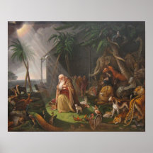 Noah's Ark by Charles Wilson Peale - Circa 1819 Print