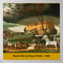 Noah's Ark by Edward Hicks - 1846 Posters