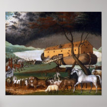 Noah's Ark by Edward Hicks - Circa 1846 Print