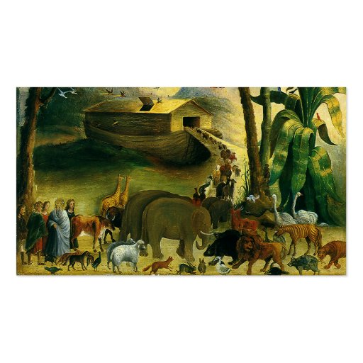 Noah's Ark by Joseph Henry Hidley Business Card (back side)