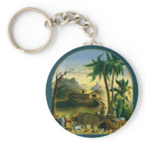 Noah's Ark by Joseph Henry Hidley Key Chains