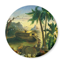 Noah's Ark by Joseph Henry Hidley Fridge Magnet