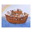 Noah's Ark Canvas Print by mogulpainting Noah's Ark Canvas Print