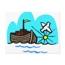 Noah's ark Christian artwork_1 Post Cards