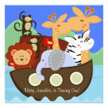 Noah's Ark Customized Birthday Invitations