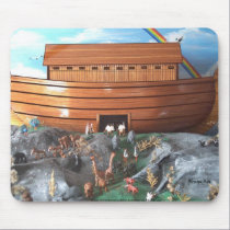 Noahs Ark Diorama Mouse Pad mousepads