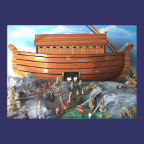 Noahs Ark Diorama Picture posters
