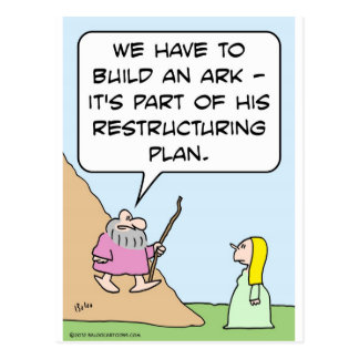 Noah's ark is for God's restructuring plan Postcard