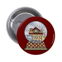Noah's Ark Pinback Buttons