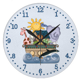 Noah's Ark Round Clocks