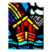 Noah's Ark Stained Glass posters