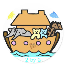 Noahs Ark Sticker by kidsworld Noahs Ark Sticker