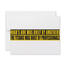 Noah's Ark was bult by Amatuers... invitations by classicgodshop Noah's Ark was bult by Amatuers... invitations