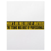 Noah's Ark was bult by Amatuers... letterhead by classicgodshop Noah's Ark was bult by Amatuers... letterhead