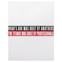 Noah's Ark was bult by Amatuers... Personalized Letterhead