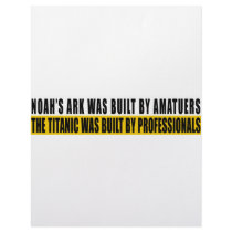 Noah's Ark was bult by Amatuers... Customized Letterhead
