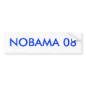 NOBAMA 08 bumper stickers