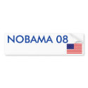 NOBAMA 08 bumper stickers by josephcb NOBAMA 08 bumper stickers