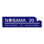 Nobama 2012 bumper stickers