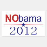 NObama 2012 election Rectangle Stickers