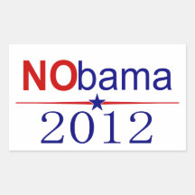 NObama 2012 election Rectangle Stickers