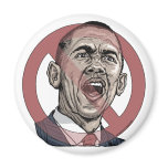 Nobama Anti Obama Circle Slash Gear Magnets